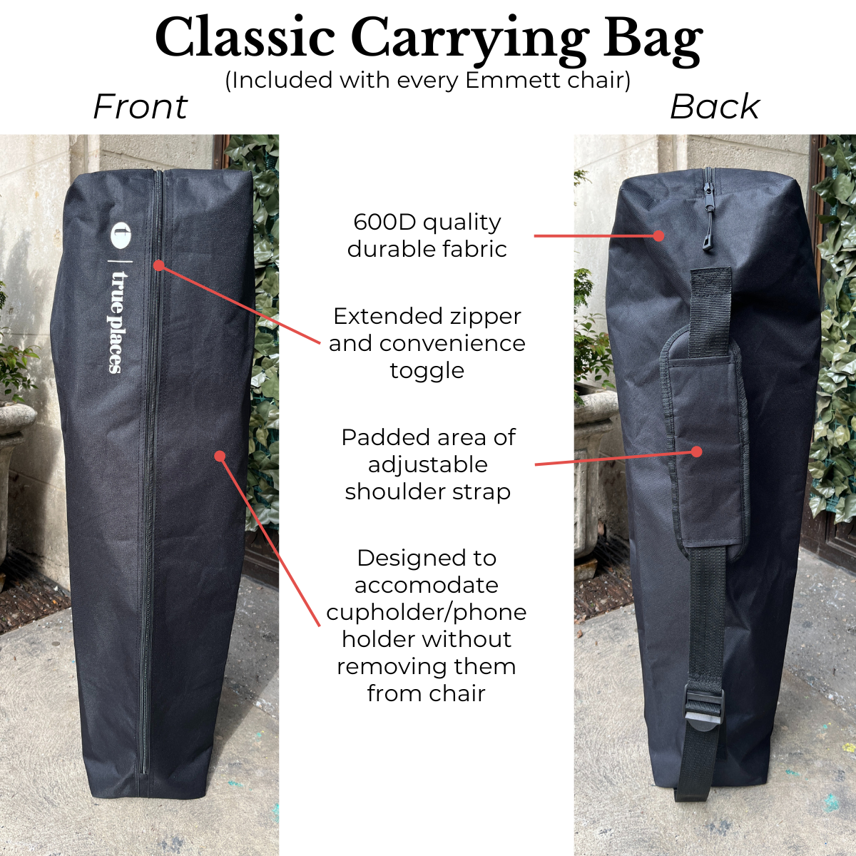 True Places Emmett Portable Chair bag
