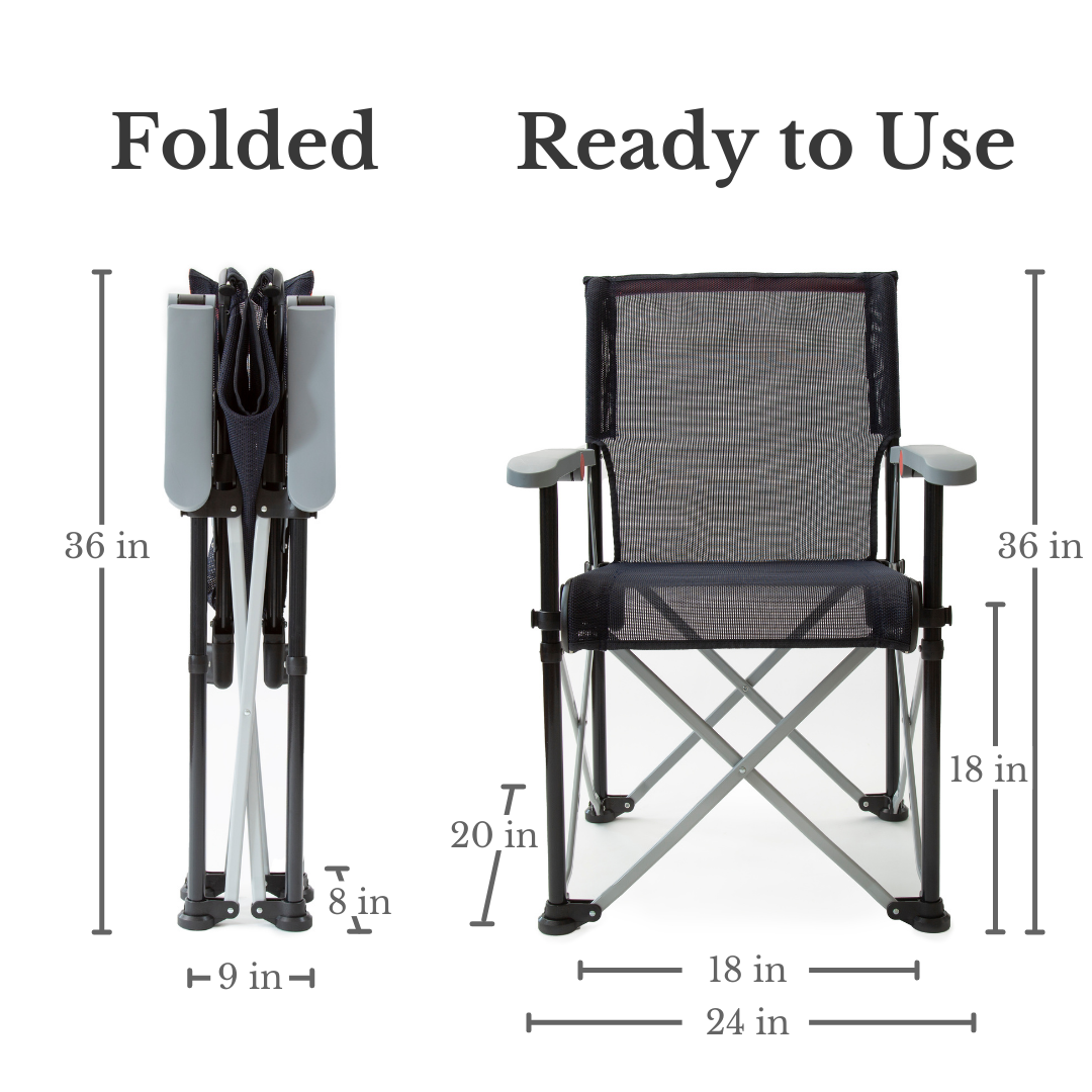 True Places Emmett Portable Chair dimension