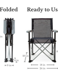 True Places Emmett Portable Chair dimension