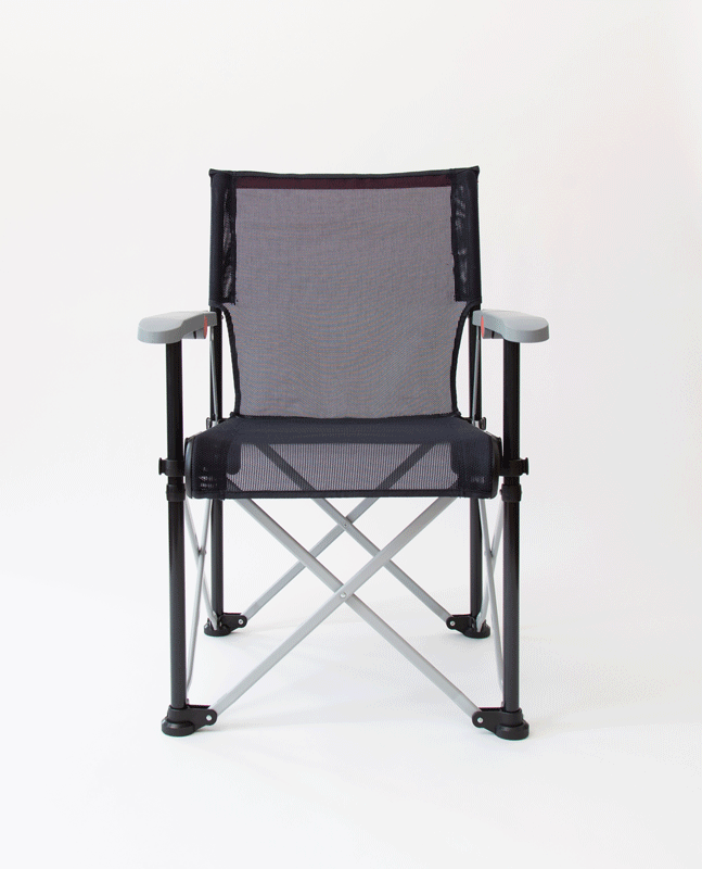 True Places Emmett Folding Chair packed with thoughtful features including bottle-openers under both arms, cupholder that can move from right to left and hold beverages and drinkware of all sizes includeing those with handles. Large feet for stability.